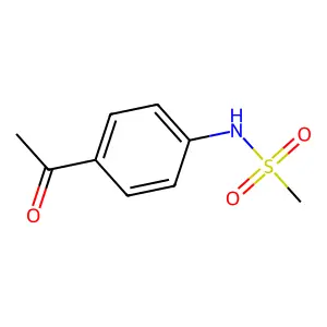N-(4-acetylphenyl)methanesulfonamide structure