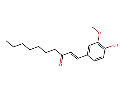 1-(4-Hydroxy-3-methoxyphenyl)dec-1-en-3-one structure