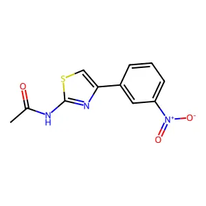 N-[4-(3-Nitrophenyl)-2-thiazolyl]acetamide structure