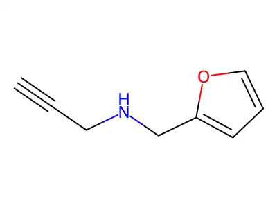 N-(furan-2-ylmethyl)prop-2-yn-1-amine structure