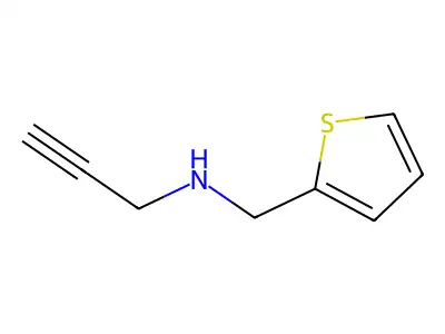 N-(thiophen-2-ylmethyl)prop-2-yn-1-amine structure