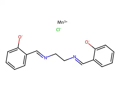 N,N'-Bis(salicylideneamino)ethane-manganese(II) structure