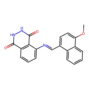 N-[(E)-(4-bromophenyl)methylidene]-2-methyl-5-nitroaniline structure