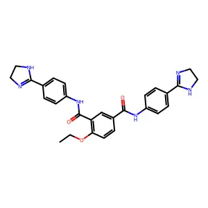 N~1~,N~3~-Bis(4-(4,5-dihydro-1H-imidazol-2-yl)phenyl)-4-ethoxyisophthalamide structure