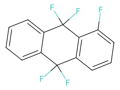 Anthracene, 1,9,9,10,10-pentafluoro-9,10-dihydro- structure