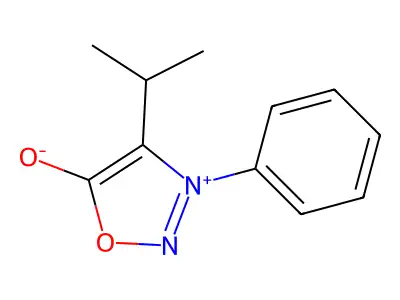 Sydnone, 4-isopropyl-3-phenyl- structure