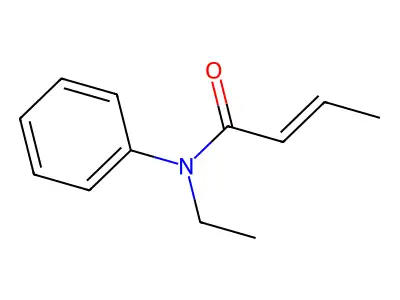 N-Ethyl-N-phenyl-2-butenamide structure