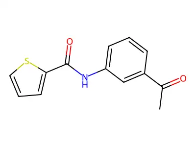 N-(3-acetylphenyl)thiophene-2-carboxamide structure