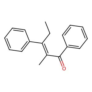 2-Methyl-1,3-diphenyl-2-penten-1-one structure