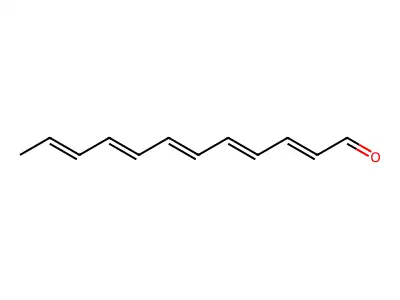Dodeca-2,4,6,8,10-pentaenal structure