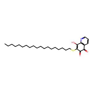 6-Hydroxy-7-nonadecylmercapto-5,8-quinolindione structure