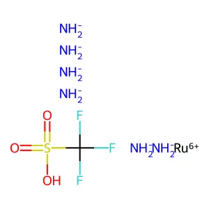 Azanide;ruthenium(6+);trifluoromethanesulfonic acid structure