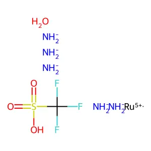 Ruthenium (3+), (OC-6-22), salt with trifluoromethanesulfonic acid (1:3) structure