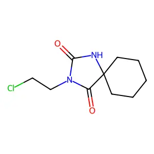 3-(2-Chloroethyl)-1,3-diazaspiro[4.5]decane-2,4-dione structure