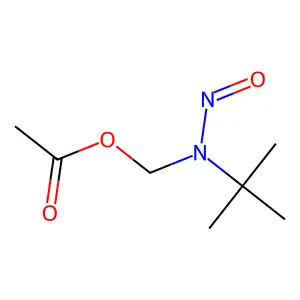 Acetic acid, (tert-butylnitrosamino)methyl ester structure