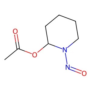 alpha-Acetoxy-N-nitrosopiperidine structure