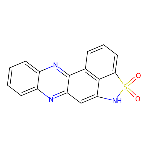 5H-[1,2]benzothiazolo[4,3-ab]phenazine 4,4-dioxide structure