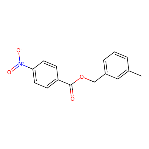 (3-Methylphenyl)methyl 4-nitrobenzoate structure