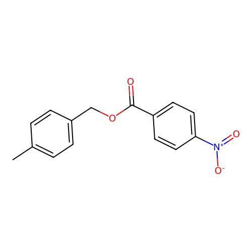 4-Nitrobenzoic acid 4-methylbenzyl ester structure