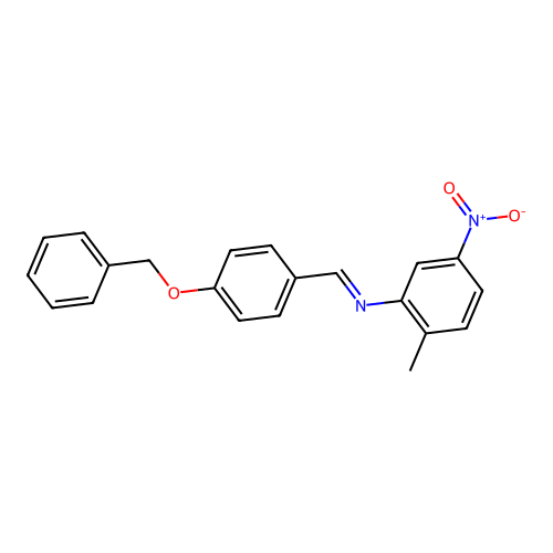 n-{(e)-[4-(Benzyloxy)phenyl]methylene}-2-methyl-5-nitroaniline structure
