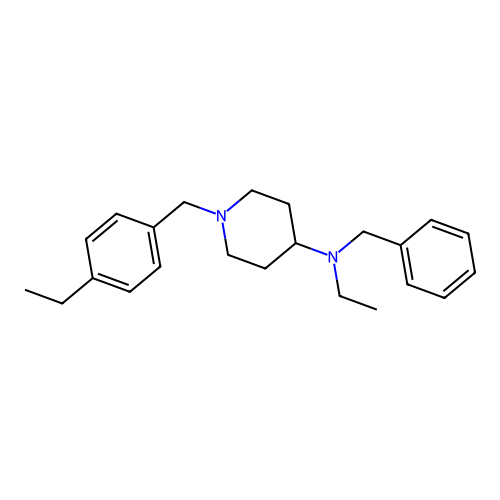 N-benzyl-N-ethyl-1-(4-ethylbenzyl)piperidin-4-amine structure