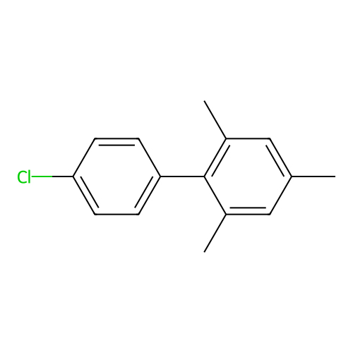 1,1'-Biphenyl, 4'-chloro-2,4,6-trimethyl- structure