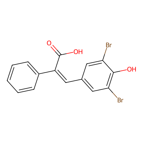 3-(3,5-Dibromo-4-hydroxyphenyl)-2-phenylprop-2-enoic acid structure