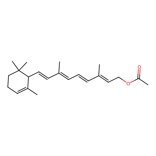 alpha-Retinyl acetate structure