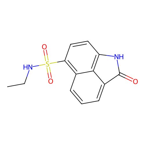 N-ethyl-2-oxo-1,2-dihydrobenzo[cd]indole-6-sulfonamide structure