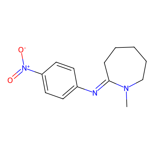 (Z)-N-(1-methylazepan-2-ylidene)-4-nitroaniline structure