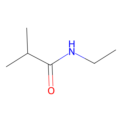 N-ethyl-2-methylpropanamide structure