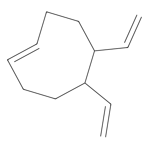 trans-5,6-Divinyl-1-cyclooctene structure
