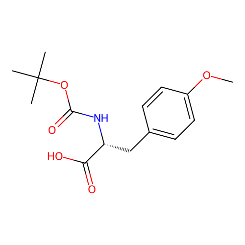 Boc-O-methyl-D-tyrosine structure