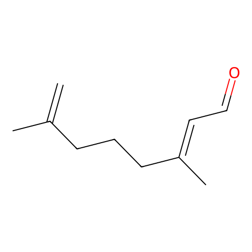 3,7-Dimethylocta-2,7-dienal structure