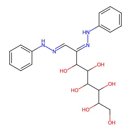 D-Glycero-D-gulo-octose,2-bis(phenylhydrazone) structure