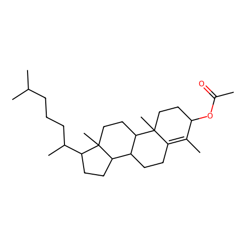 4-Methylcholest-4-en-3-yl acetate structure