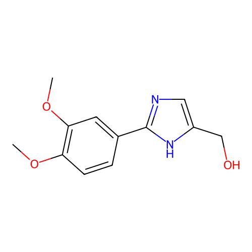 (2-(3,4-Dimethoxyphenyl)-1H-imidazol-5-yl)methanol structure