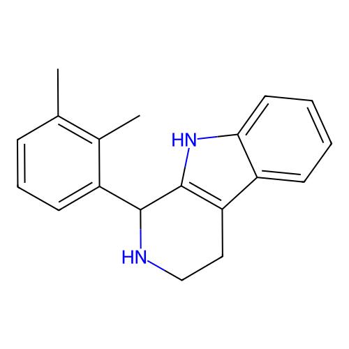 1-(2,3-dimethylphenyl)-2,3,4,9-tetrahydro-1H-pyrido[3,4-b]indole structure