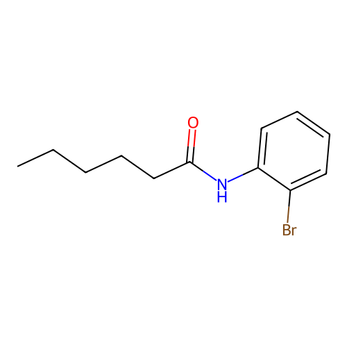 N-(2-bromophenyl)hexanamide structure