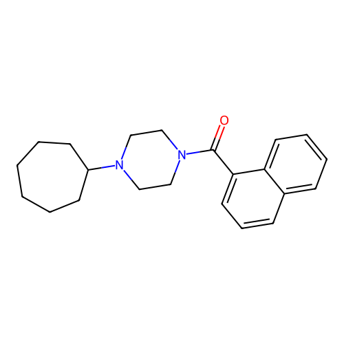 (4-Cycloheptylpiperazin-1-yl)(naphthalen-1-yl)methanone structure