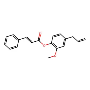 Eugenol cinnamate structure