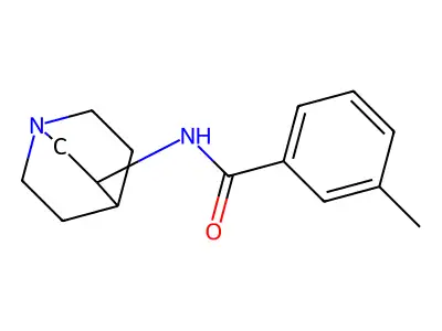 N-(1-azabicyclo[2.2.2]octan-3-yl)-3-methylbenzamide structure
