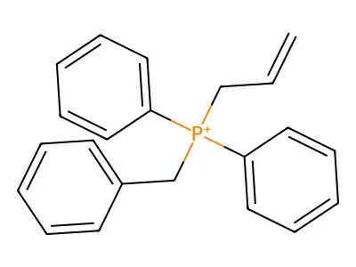Benzyl-diphenyl-prop-2-enylphosphanium structure