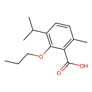 对伞花烃-2-甲酸3-丙氧基 structure