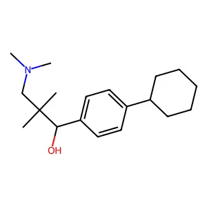 1-(4-Cyclohexylphenyl)-3-(dimethylamino)-2,2-dimethylpropan-1-ol structure