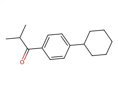 1-(4-Cyclohexylphenyl)-2-methylpropan-1-one structure