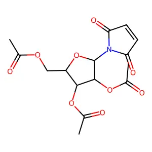 [3,4-Diacetyloxy-5-(2,5-dioxopyrrol-1-yl)oxolan-2-yl]methyl acetate structure