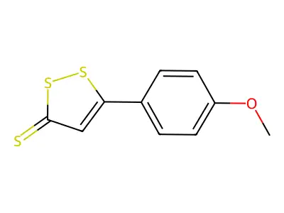 5-(4-甲氧基苯基)-3H-1,2-二硫杂环戊烯-3-硫酮 structure