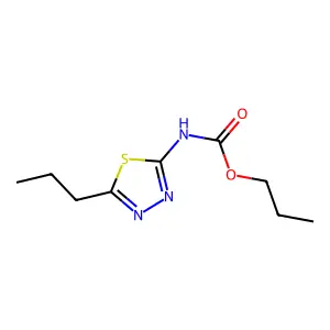 Propyl (5-propyl-1,3,4-thiadiazol-2-yl)carbamate structure