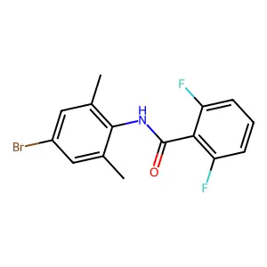 N-(4-bromo-2,6-dimethylphenyl)-2,6-difluorobenzamide structure